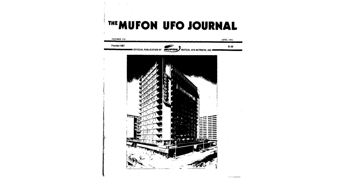 MUFON UFO Journal 1982 4. April