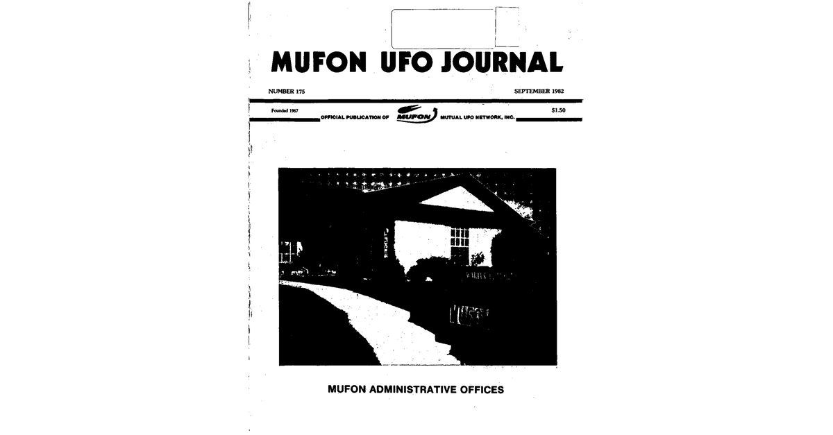 MUFON UFO Journal 1982 9. September
