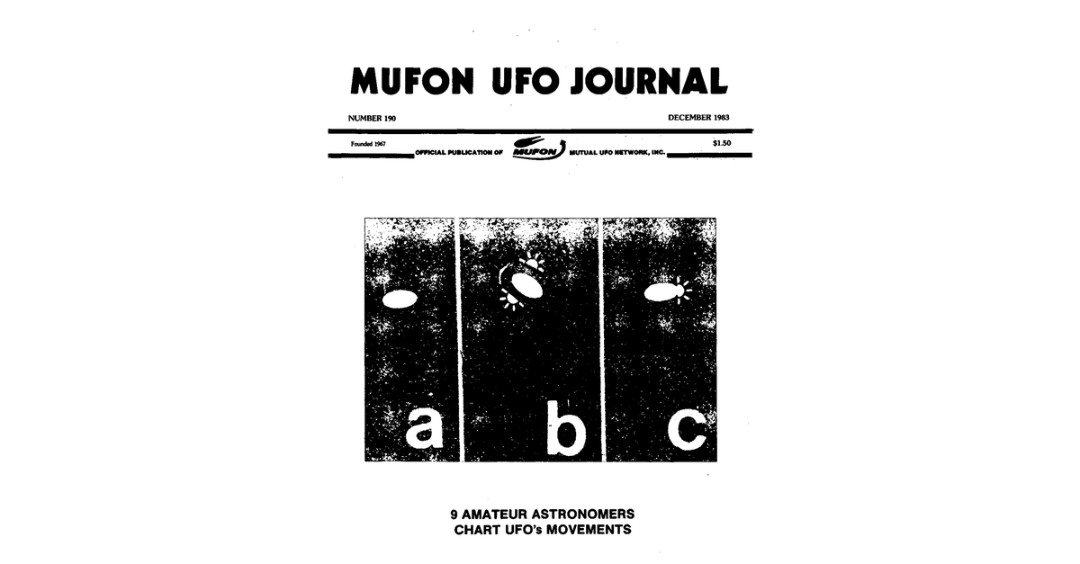 MUFON UFO Journal 1983 12. December