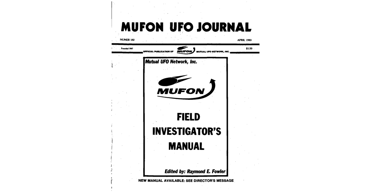 MUFON UFO Journal 1983 4. April