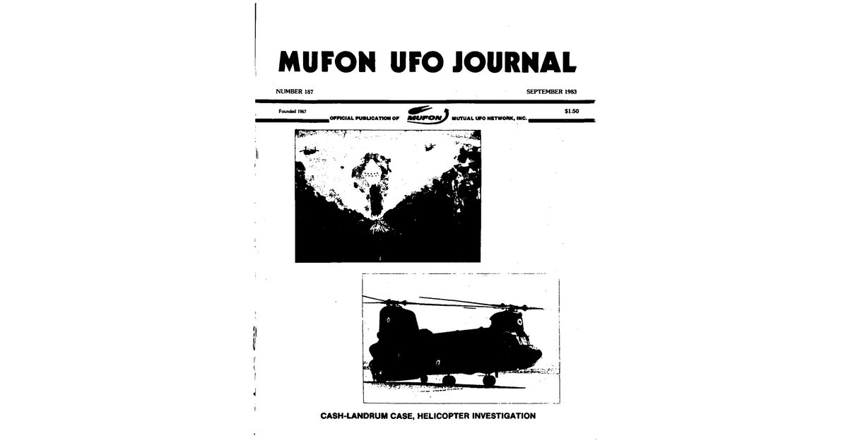 MUFON UFO Journal 1983 9. September