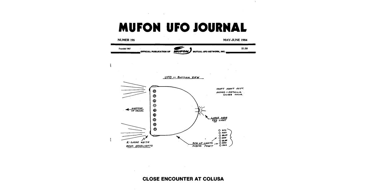 MUFON UFO Journal 1984 5. 6. May June