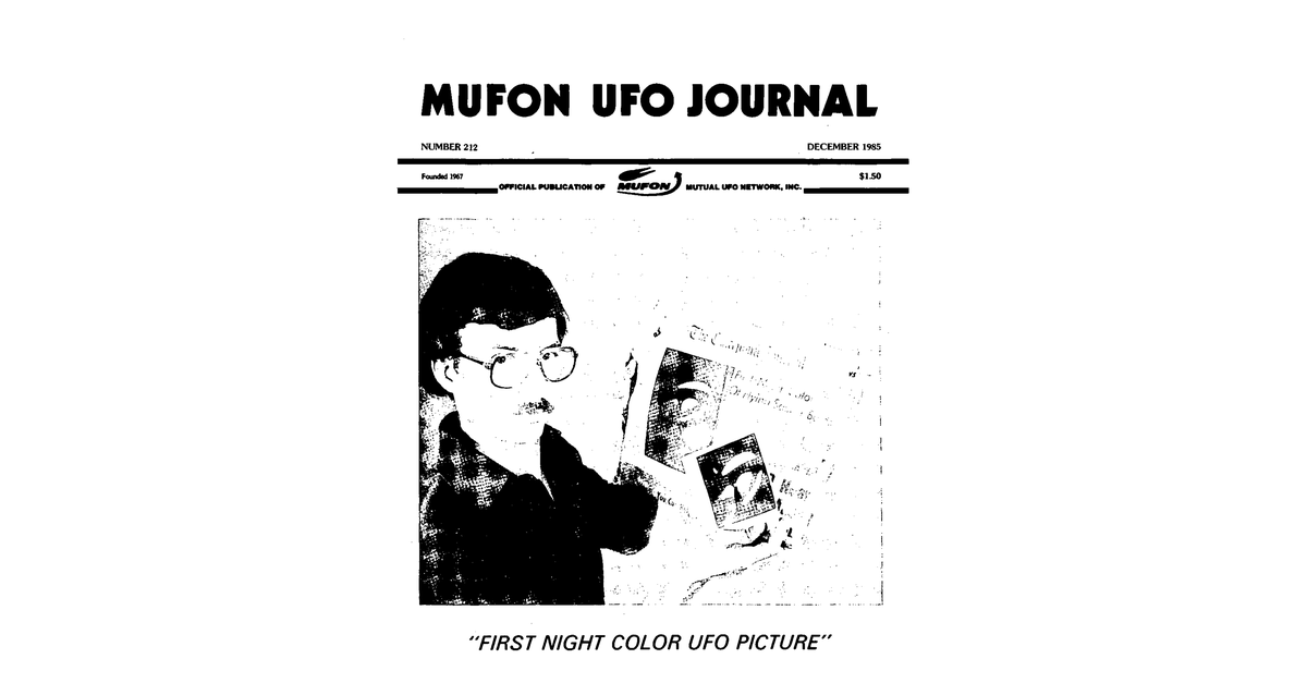MUFON UFO Journal 1985 12. December