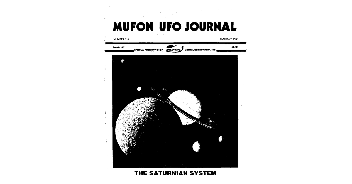 MUFON UFO Journal 1986 1. January