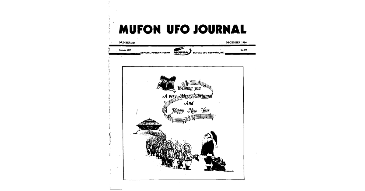 MUFON UFO Journal 1986 12. December
