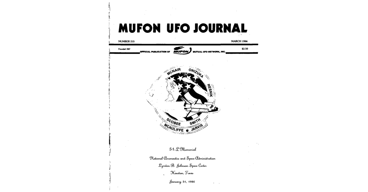 MUFON UFO Journal 1986 3. March