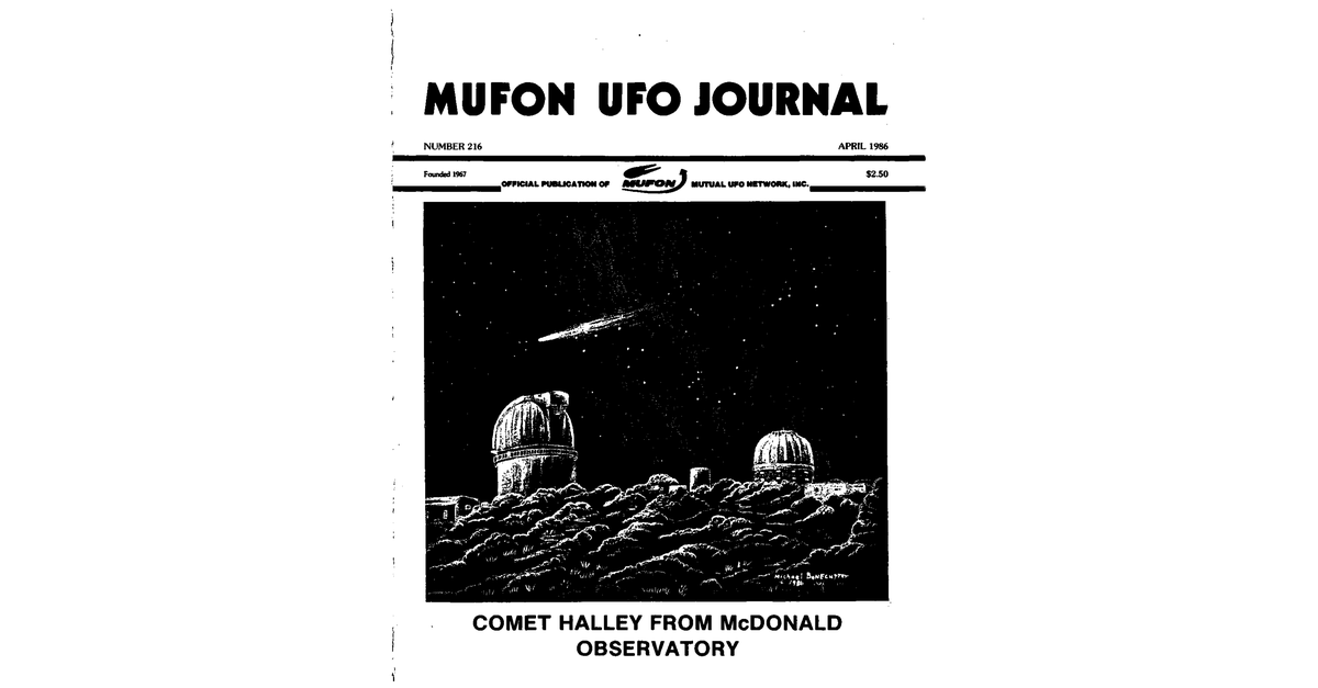 MUFON UFO Journal 1986 4. April