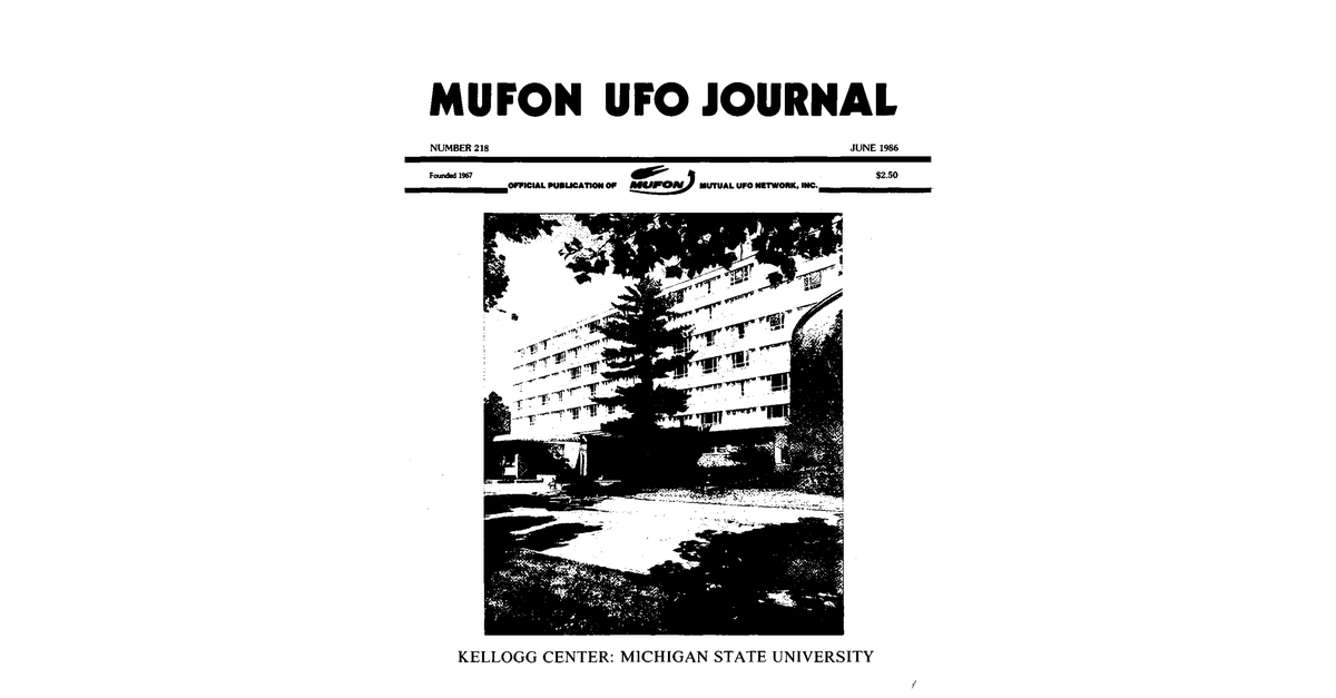 MUFON UFO Journal 1986 6. June