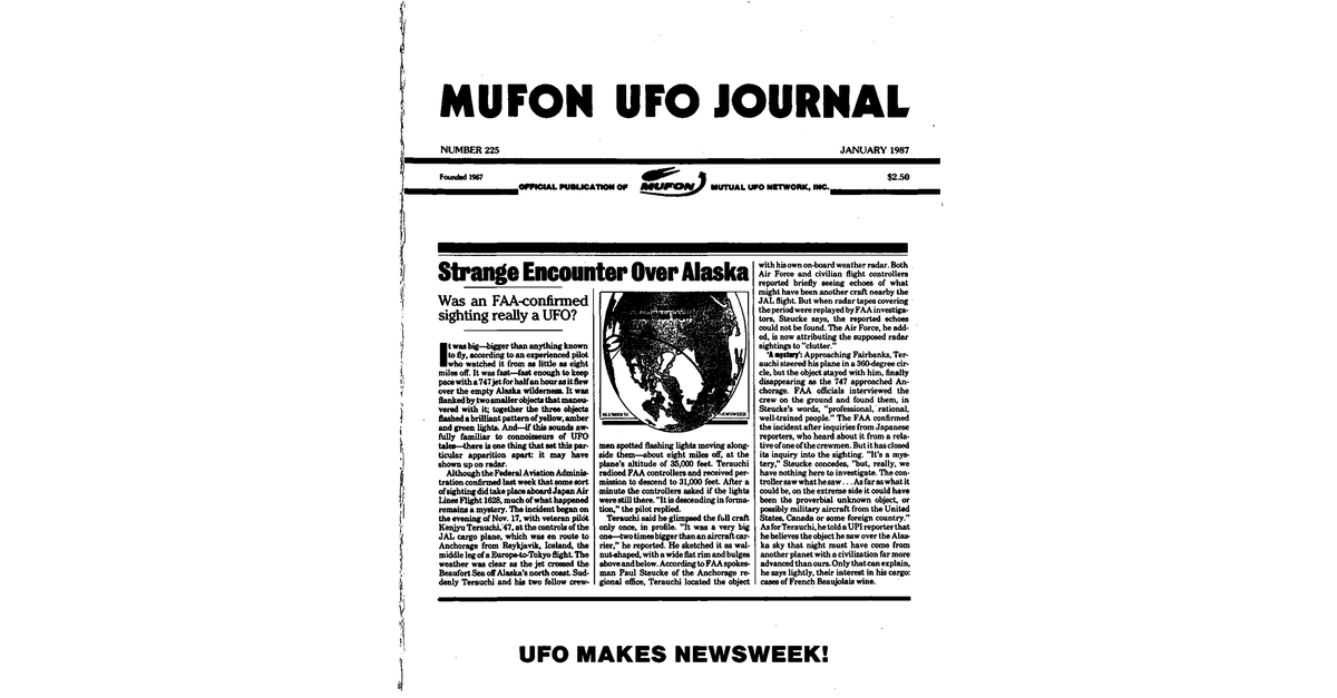 MUFON UFO Journal 1987 1. January