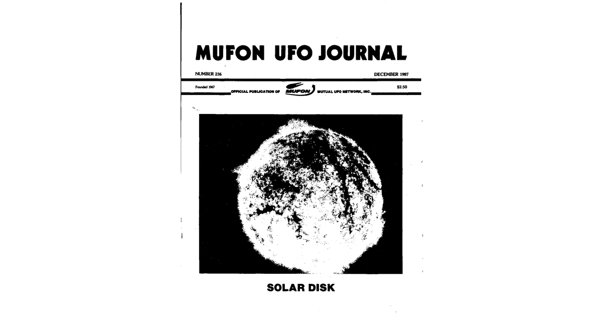 MUFON UFO Journal 1987 12. December