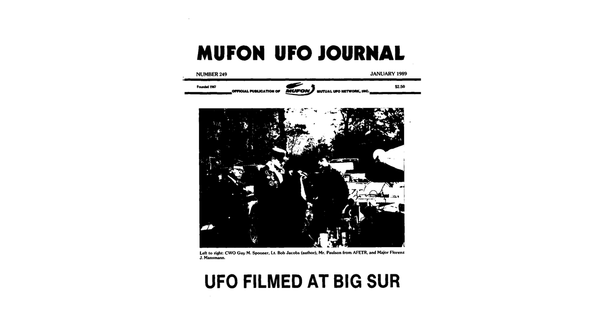 MUFON UFO Journal 1989 1. January