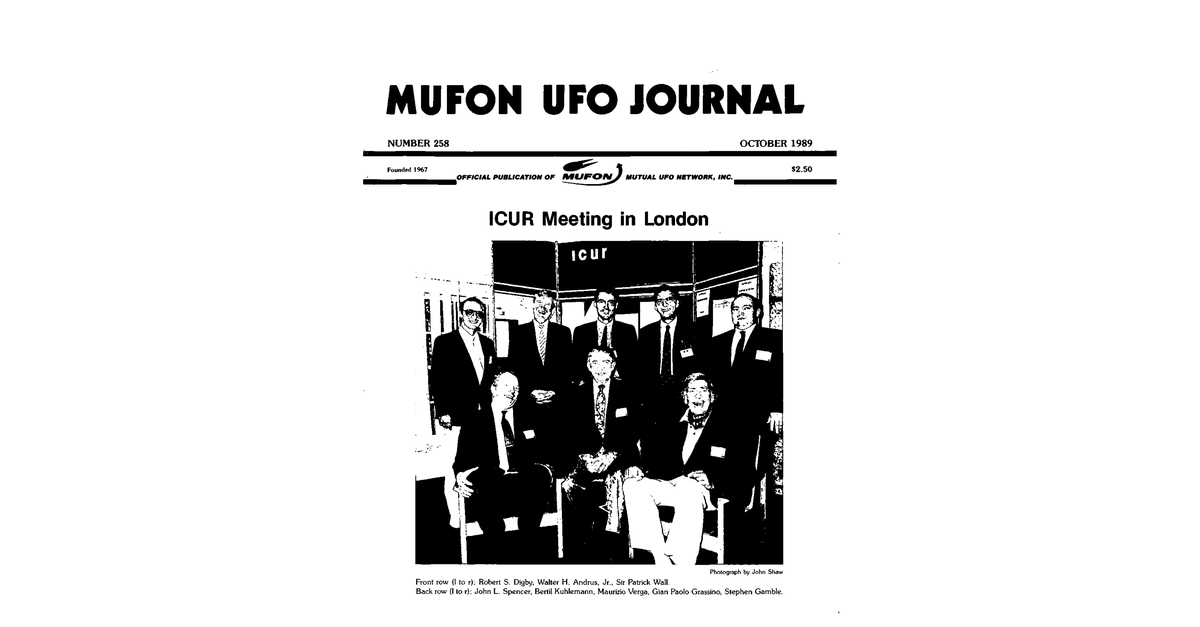 MUFON UFO Journal 1989 10. October