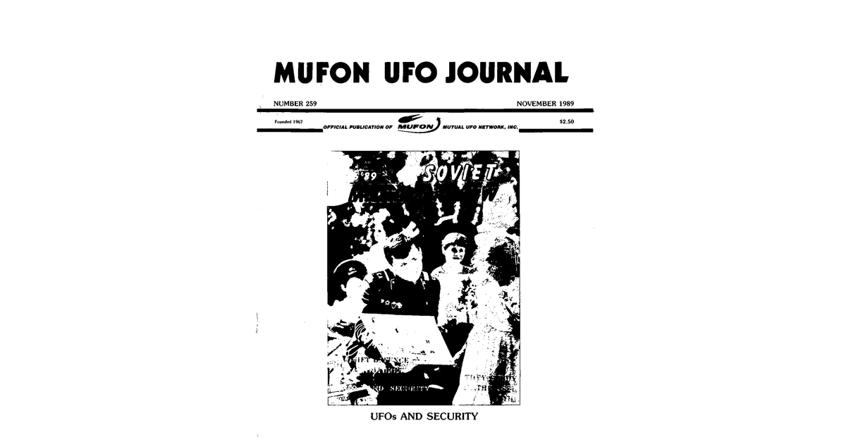 MUFON UFO Journal 1989 11. November