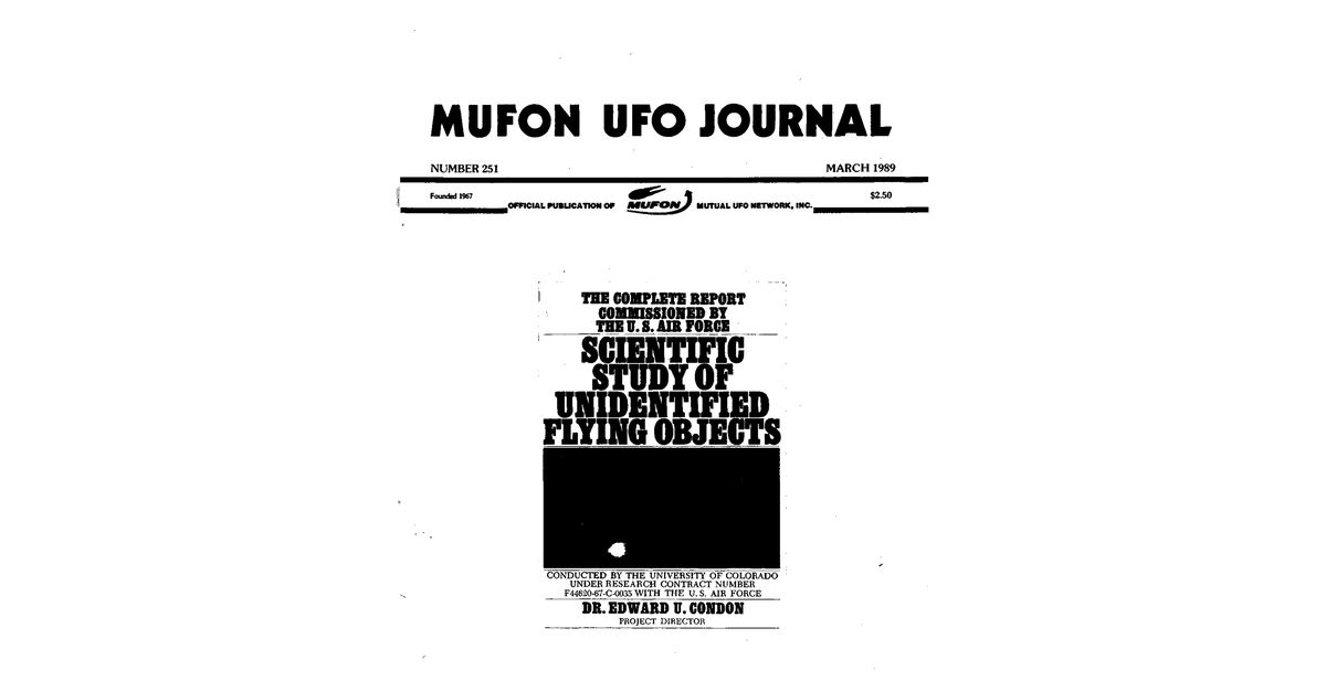 MUFON UFO Journal 1989 3. March
