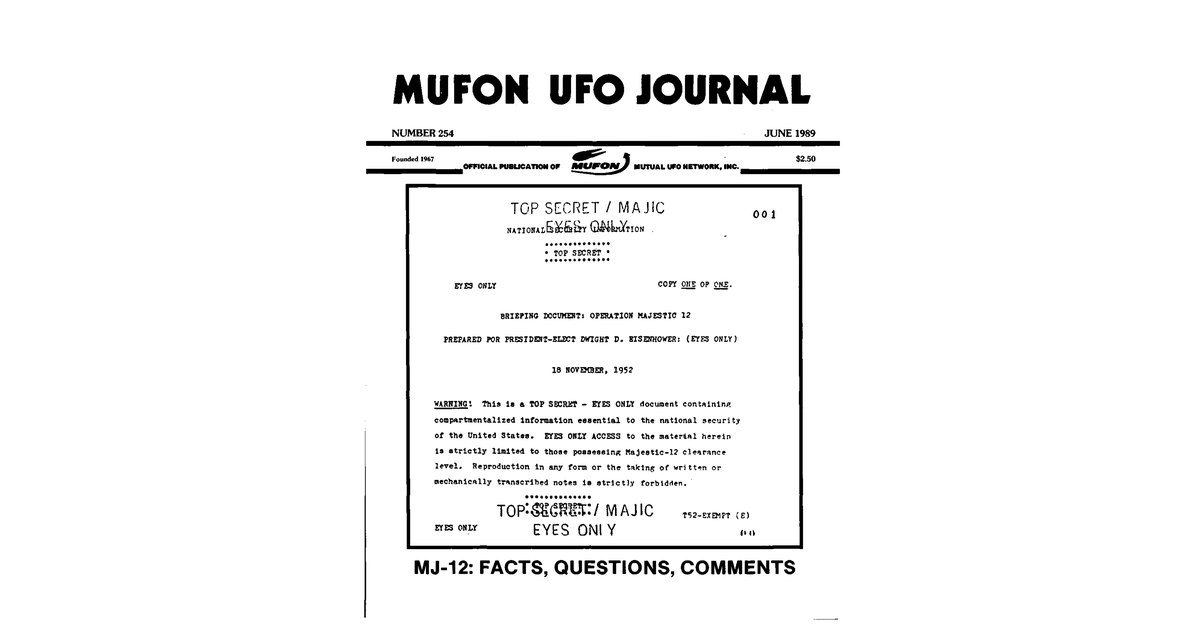 MUFON UFO Journal 1989 6. June