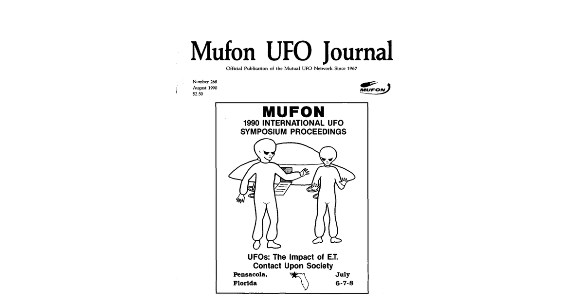 MUFON UFO Journal 1990 8. August