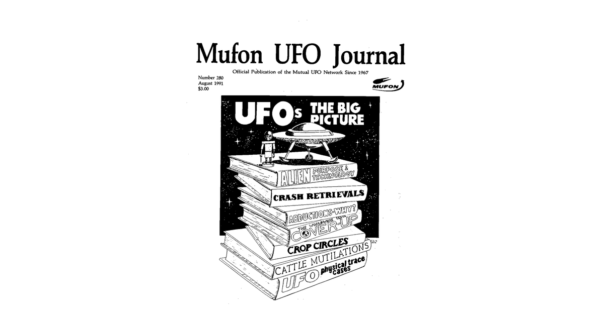 MUFON UFO Journal 1991 8. August