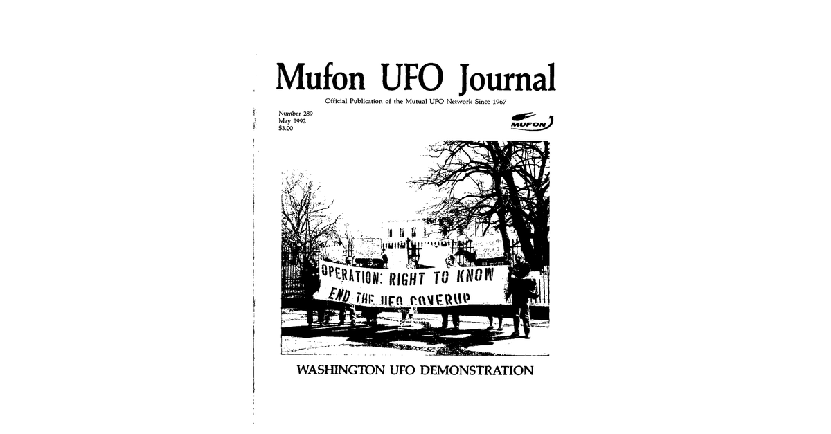 MUFON UFO Journal 1992 5. May