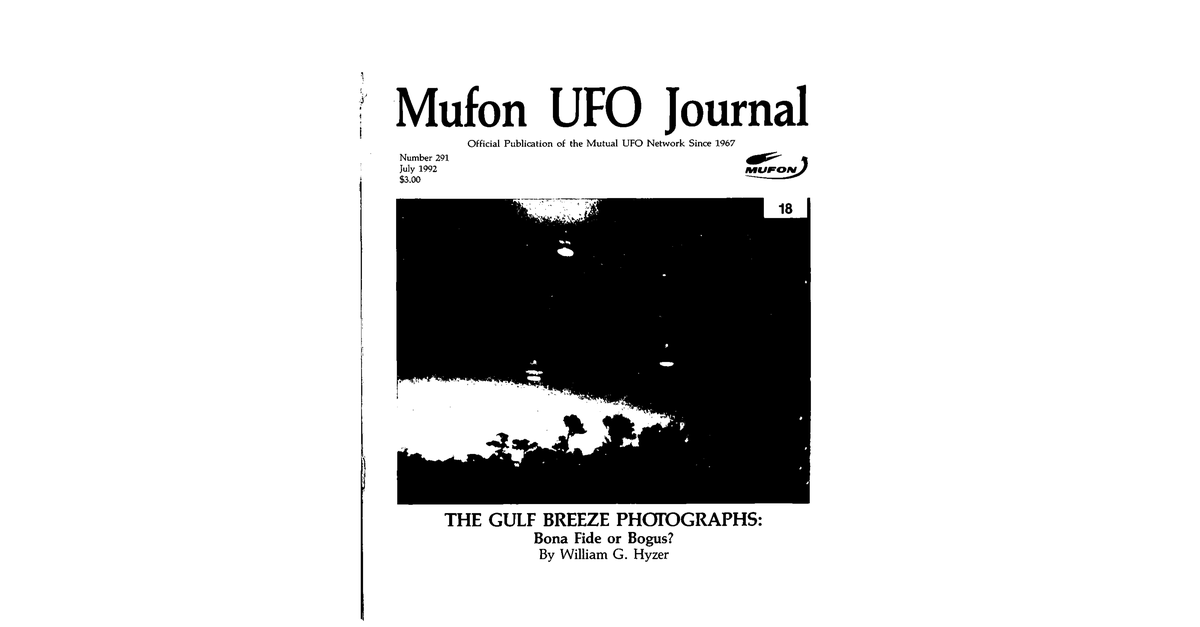 MUFON UFO Journal 1992 7. July