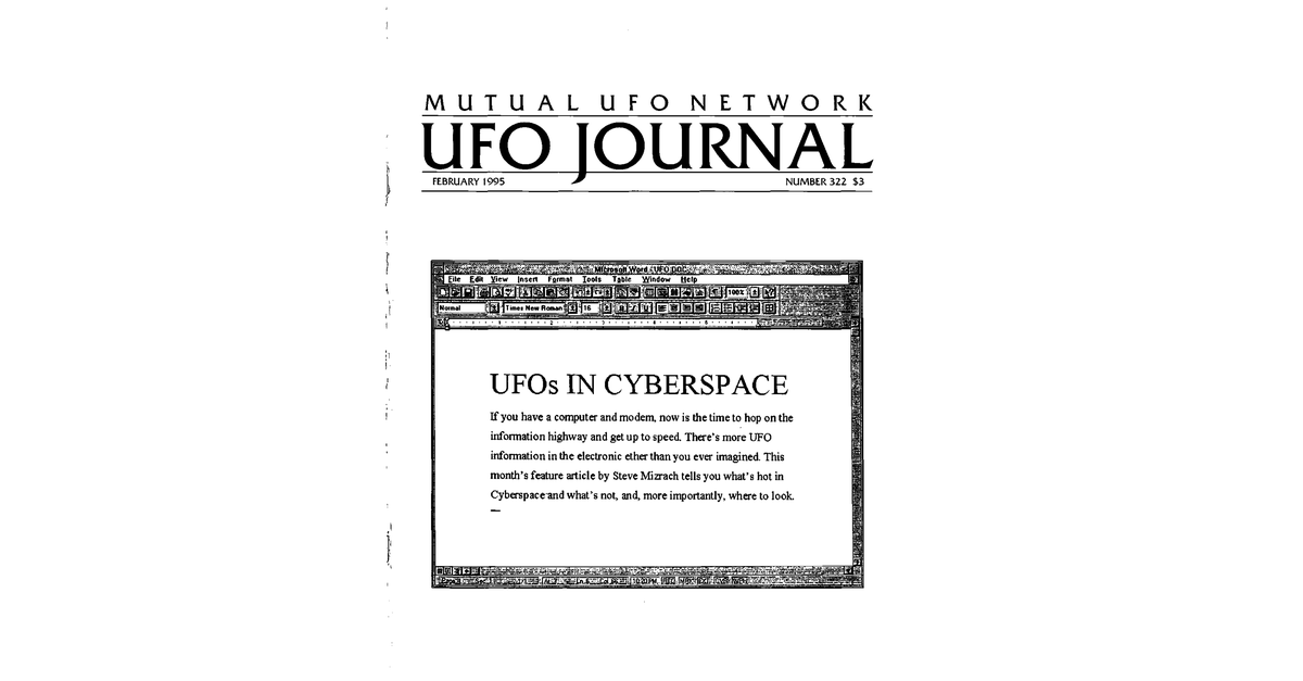 MUFON UFO Journal 1995 2. February