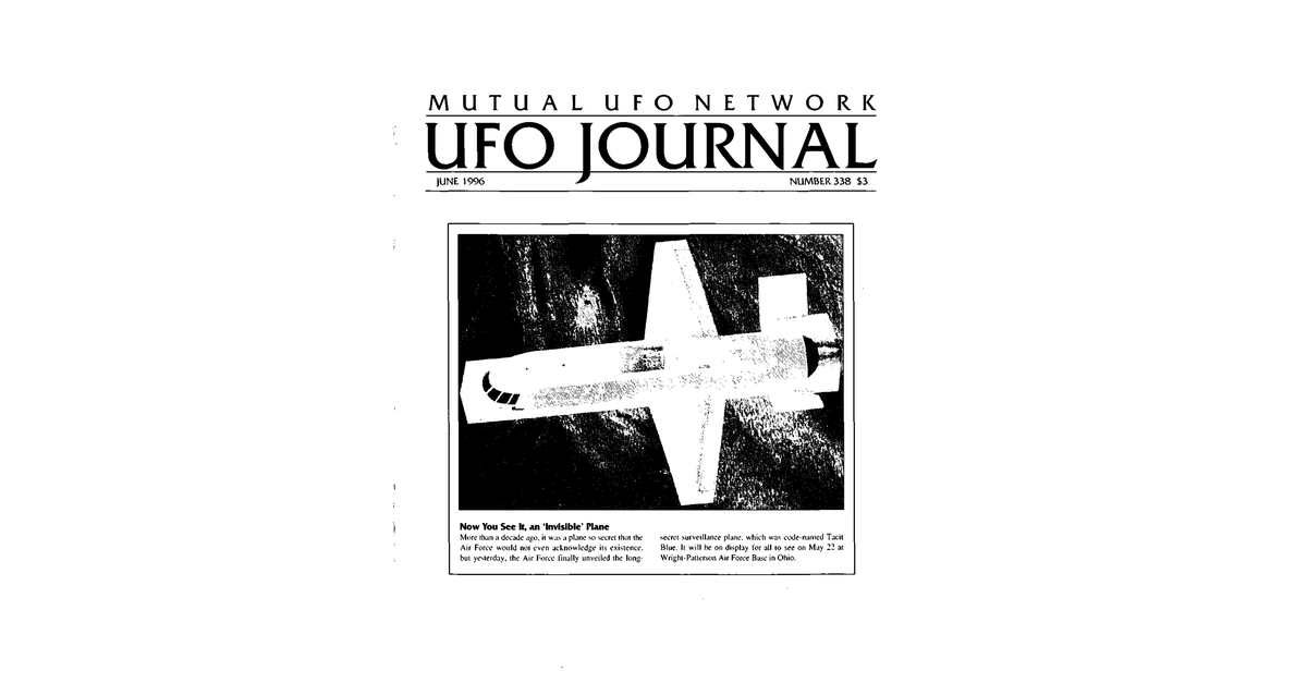 MUFON UFO Journal 1996 6. June
