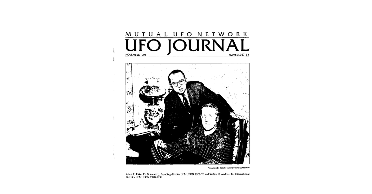 MUFON UFO Journal 1998 11. November