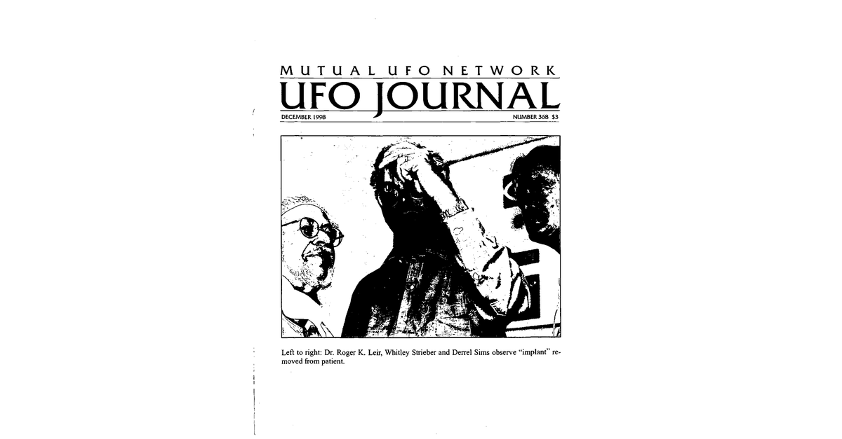 MUFON UFO Journal 1998 12. December