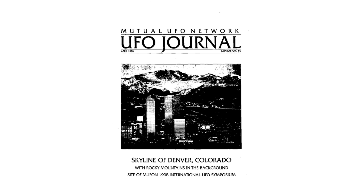 MUFON UFO Journal 1998 4. April