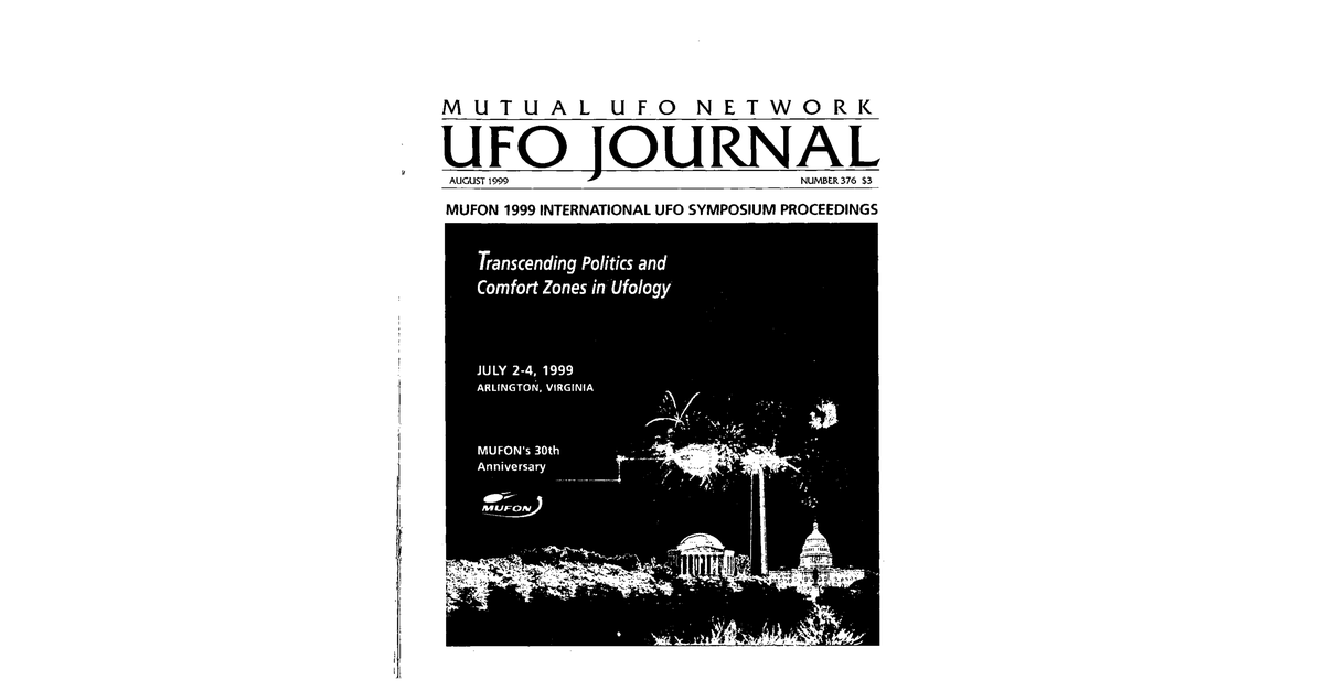 MUFON UFO Journal 1999 8. August