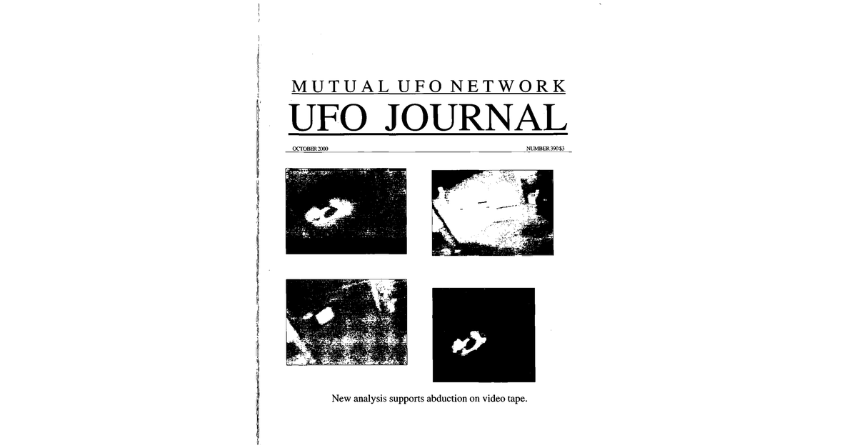 MUFON UFO Journal 2000 10. October