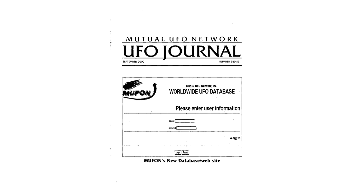 MUFON UFO Journal 2000 9. September