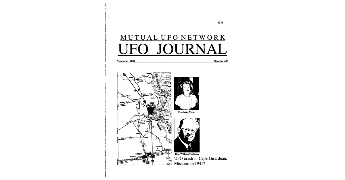 MUFON UFO Journal 2001 11. November