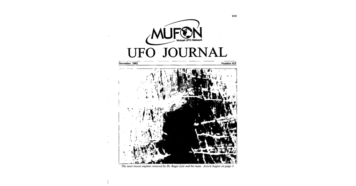 MUFON UFO Journal 2002 11. November