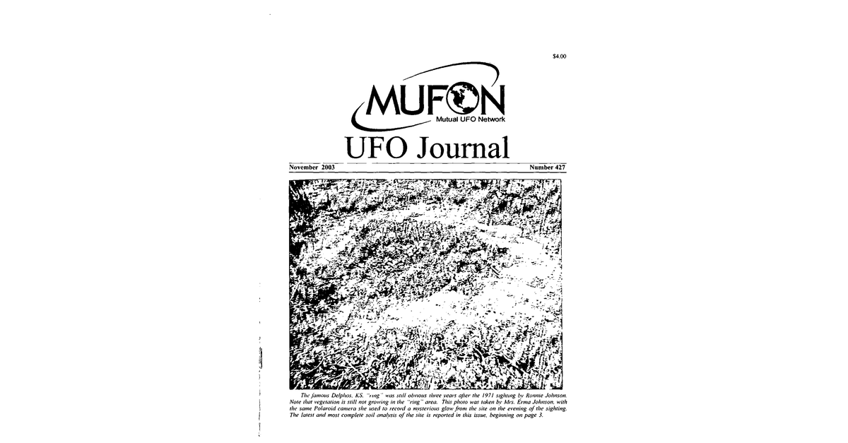 MUFON UFO Journal 2003 11. November
