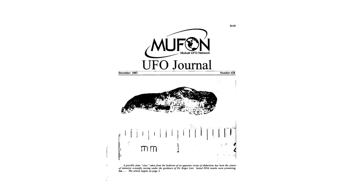MUFON UFO Journal 2003 12. December