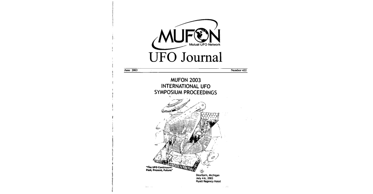 MUFON UFO Journal 2003 6. June