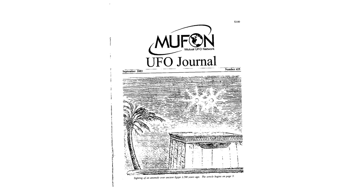 MUFON UFO Journal 2003 9. September