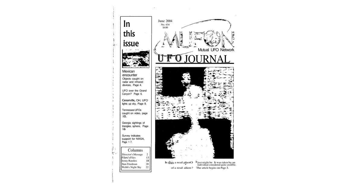 MUFON UFO Journal 2004 6. June