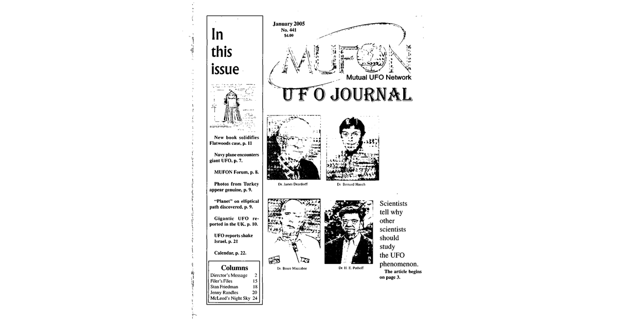 MUFON UFO Journal 2005 1. January