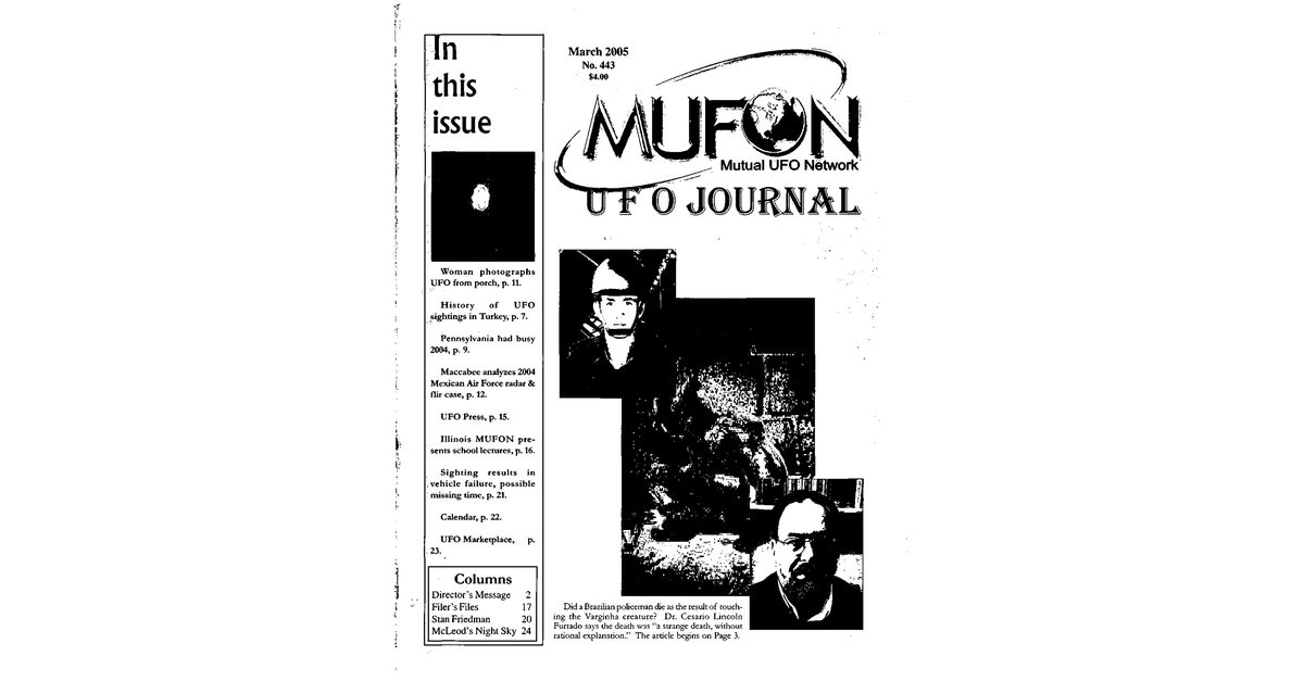 MUFON UFO Journal 2005 3. March