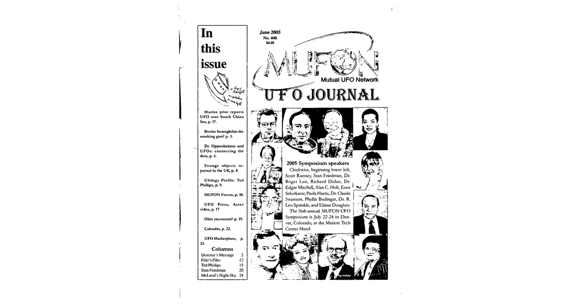 MUFON UFO Journal 2005 6. June