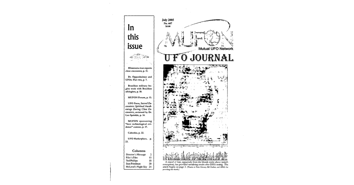 MUFON UFO Journal 2005 7. July