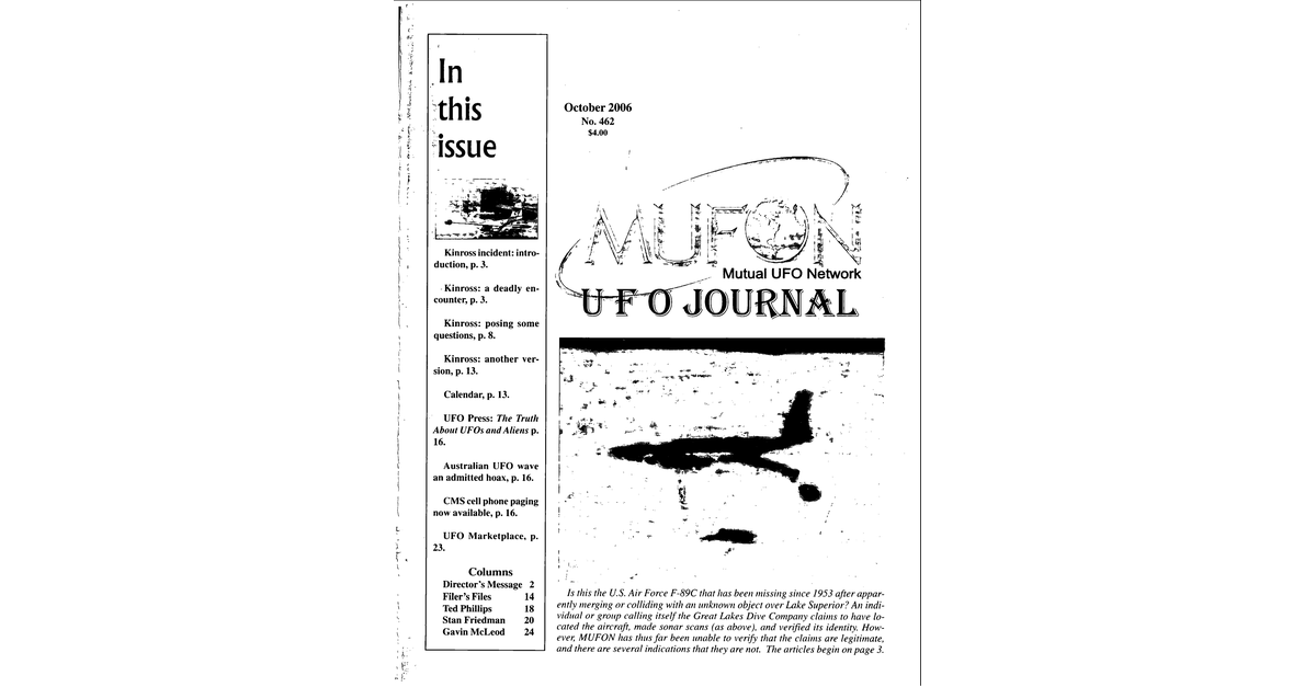 MUFON UFO Journal 2006 10. October