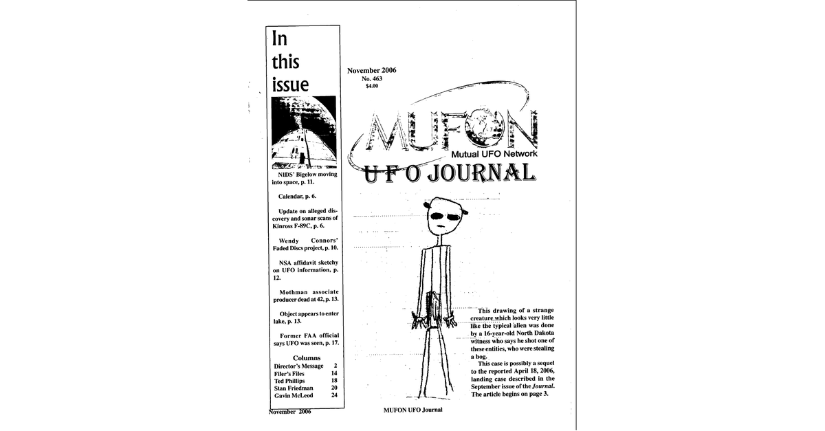 MUFON UFO Journal 2006 11. November