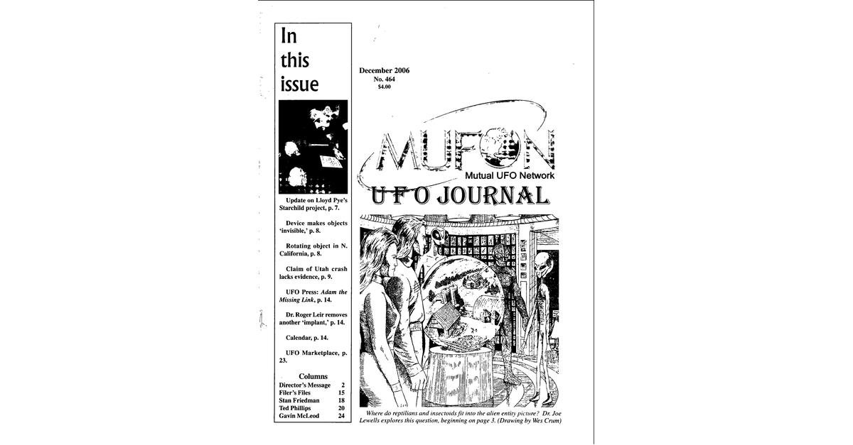 MUFON UFO Journal 2006 12. December