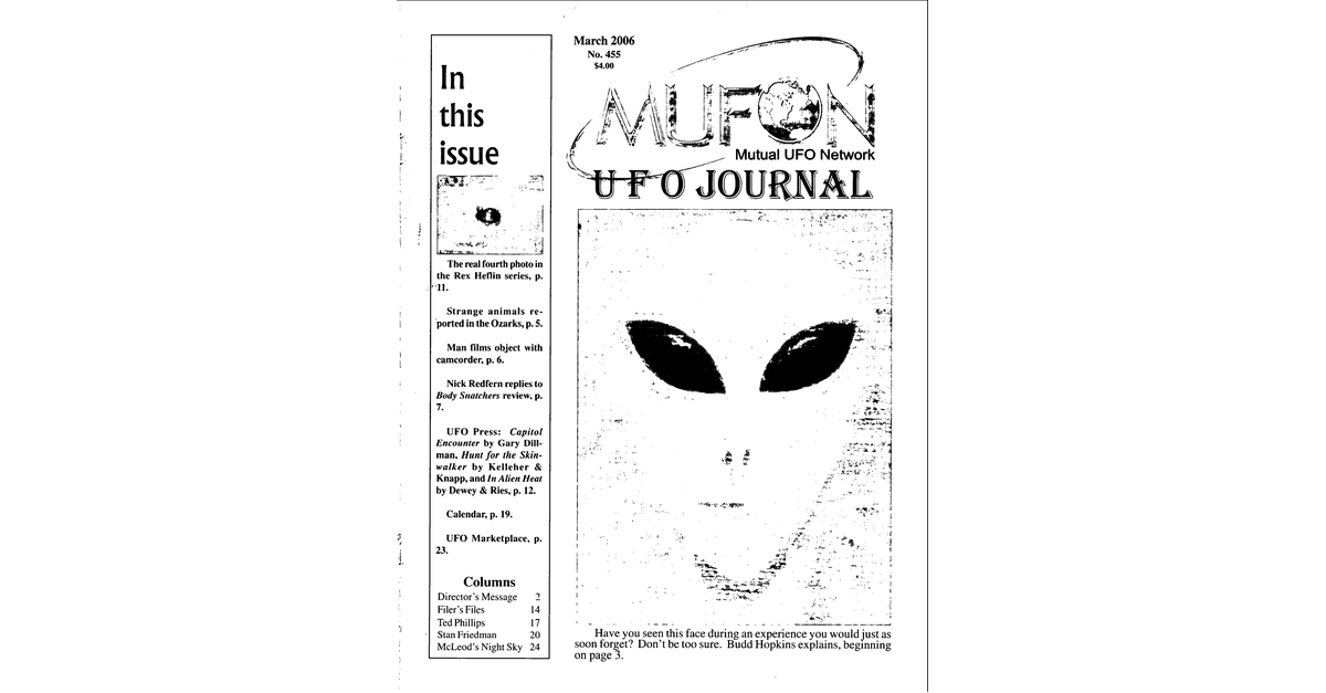 MUFON UFO Journal 2006 3. March