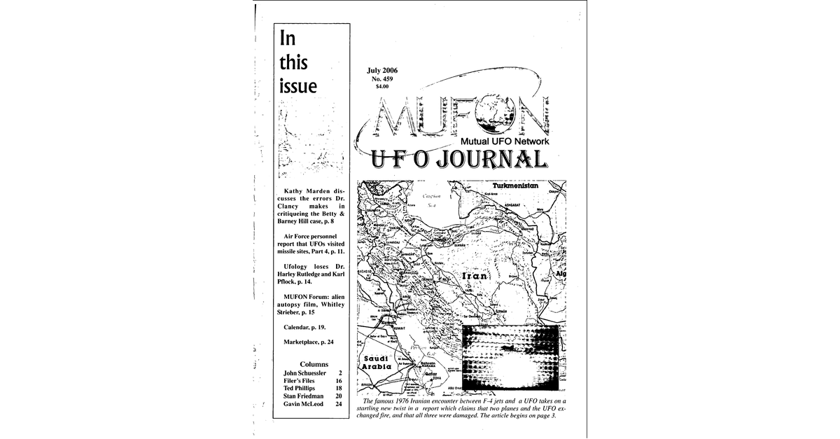 MUFON UFO Journal 2006 7. July