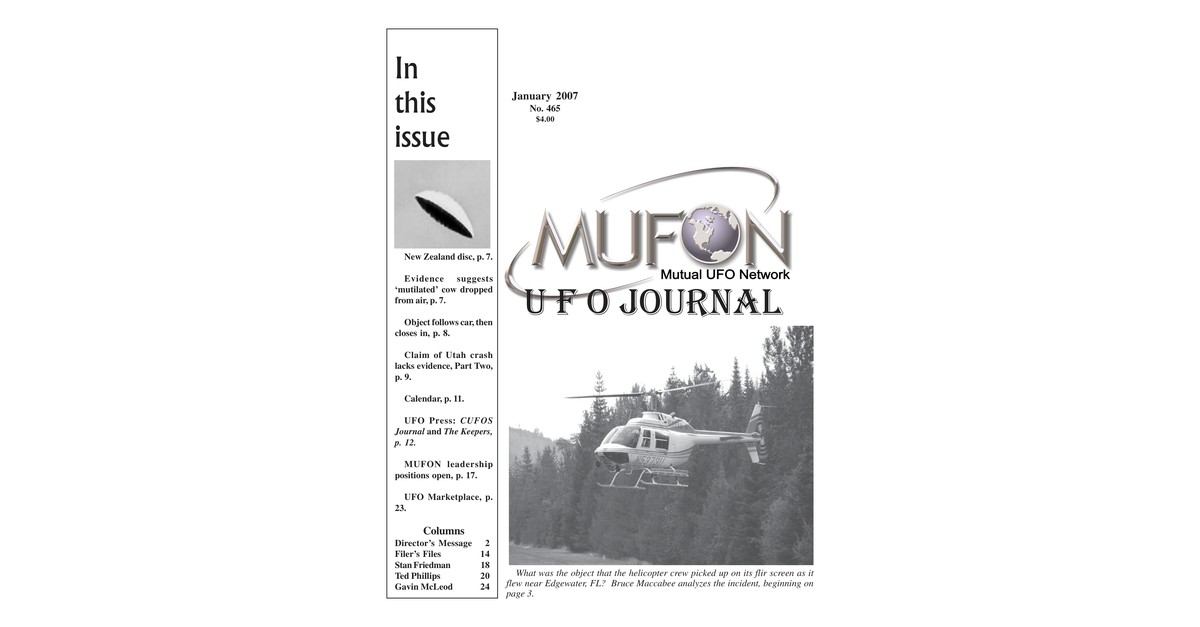 MUFON UFO Journal 2007 1. January