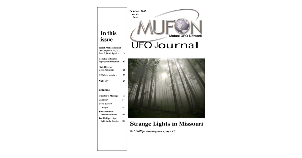 MUFON UFO Journal 2007 10. October