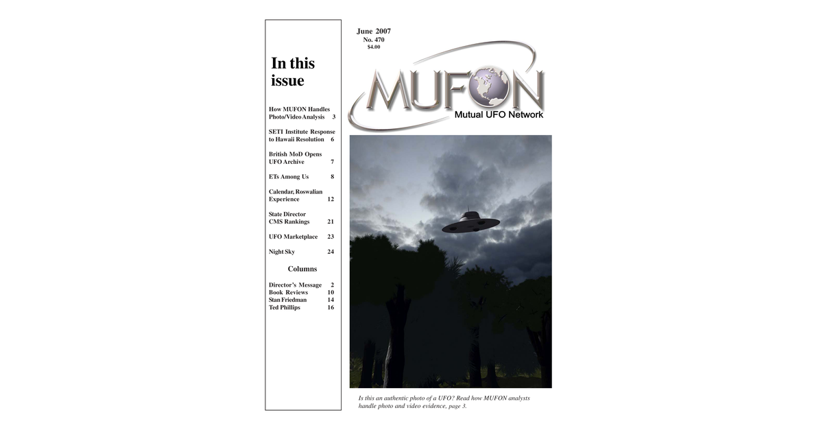 MUFON UFO Journal 2007 6. June